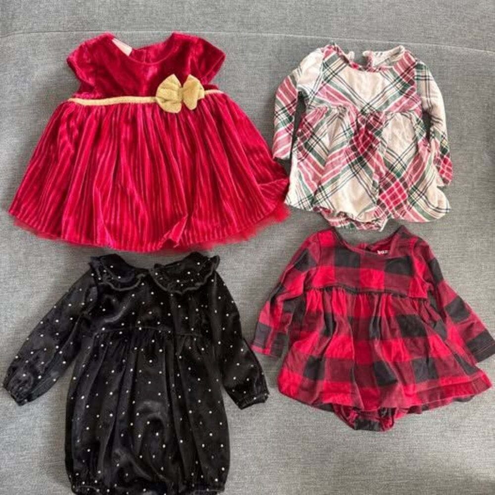 Baby Girl Holiday Clothing Bundle 0-3M